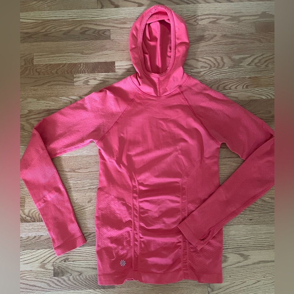 ATHLETA hooded long sleeve shirt.